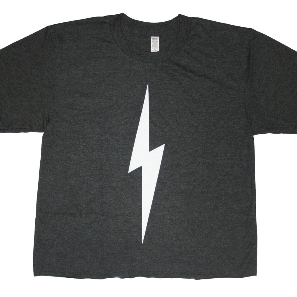 EL ROAD - Lightning  Bolt - Boyfriend Crop T-Shirt
